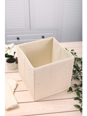 Luxway Home Küçük Havlu Kapaksız Çok Amaçlı Oyuncak Saklama Kutusu 20X20X20