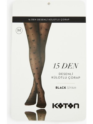 Koton 15 Den Fiyonk Desenli Külotlu Çorap