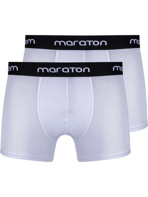 Maraton 2'Lİ Erkek   Beyaz Boxer