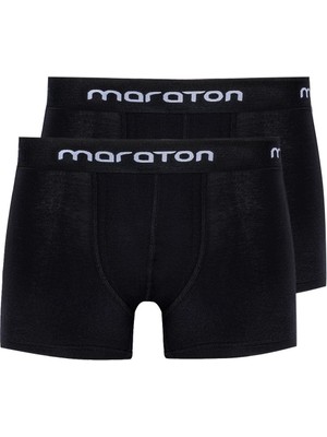 Maraton 2'Lİ Erkek   Siyah Boxer