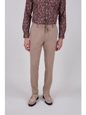 Paco Romano Erkek Camel Jogger Pantolon