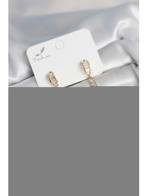 Maarketim Su Yolu Baget Pirinç Kadın Küpe