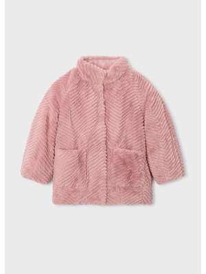 Mayoral Kız Çocuk Tüylü Mont Pembe 4441