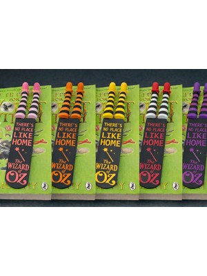 Modu3D Oz Büyücüsü Temalı Kitap Ayracı – Çizgili Bacak Tasarımı 5li