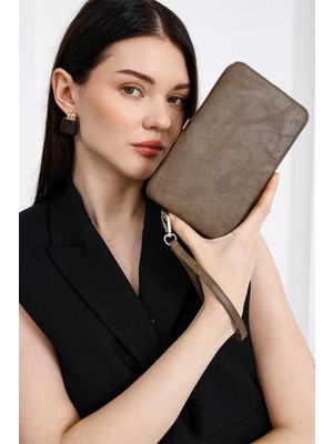 Shule Bags Portföy Tabaka Cüzdan Camel