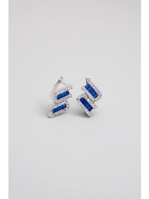 So CHIC Yakamoz 18 Ayar Beyaz Altın Kaplama Gümüş Küpe