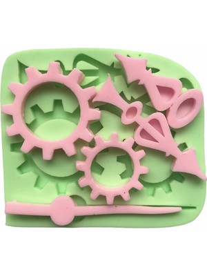 Storemax Parti Vitrini Saat Akrep Yelkovan ve Dişli Silikon Kalıbı 9X1X1CM