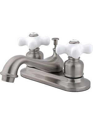 Storemax KB608PX Lavabo Bataryası, Fırçalanmış Nikel, 10 cm Orta