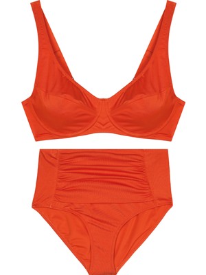 Pierre Cardin Kaplı Kesim Balenli Yüksek Bel Bikini Takımı