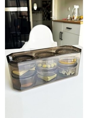 Storemax 7 Parça Kristal Saklama Kutulu Vakum Kapaklı Kahvaltı Seti | 7'li Kahvaltılık Set