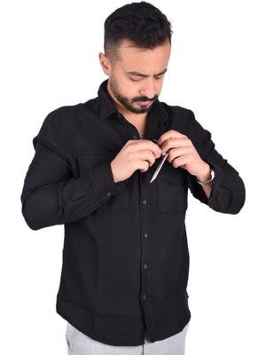 Raymons RYM-14400 Mevsimlik Gömlek/siyah/xl