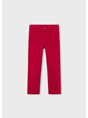 Mayoral Erkek Çocuk Slim Fit Cepli Pantolon Kırmızı 517