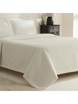 Storemax Anna Çift Kişilik Yatak Örtüsü Beyaz