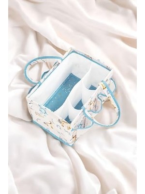 Storemax Anne Bebek Bakım Çantası, Bebek Odası Düzenleyici, 30X20X21CM, Mavi Renk