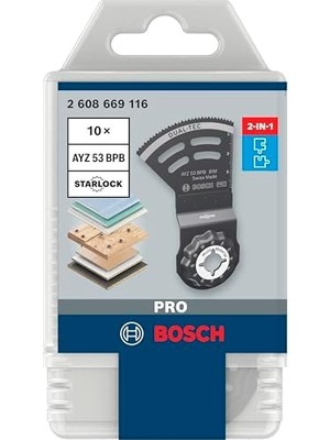 Storemax 10X Pro Ayz 53 Bpb Dual-Tec Bıçak (Alçıpan Panel, Çivili Ahşap, Genişlik 53 Mm, Professional Aksesuar Çok Fonksiyonlu Makine)