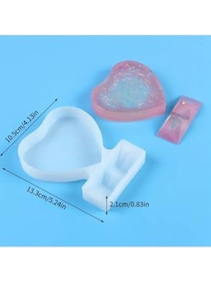 Storemax 51- Epoksi Kalıpları Epoksi Reçine Fotoğraf Çerçevesi Silikon Resim Çerçevesi Kalıbı 13X10CM, Şeffaf