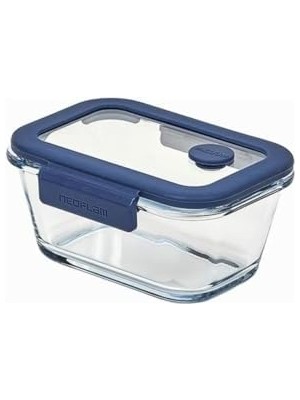 Storemax Glace Vakumlu Cam Saklama Kabı Seti Mavi 5 Parça D-NEOBGLS05