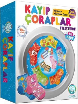 Storemax Circle Toys CRCL018 Kayıp Çoraplar, Çok Renkli