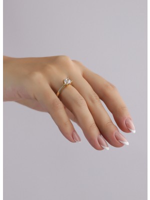 Narin Mücevherat Nar-In Altın Mücevherat Tektaş Altın Yüzük 099