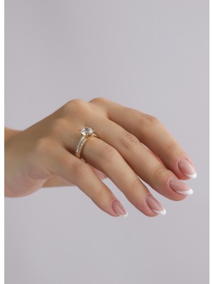 Narin Mücevherat Nar-In Altın Mücevherat Tektaş Altın Yüzük 100