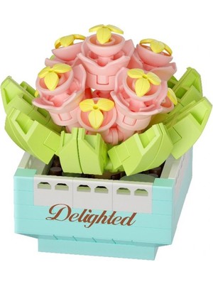 Just Cheap Store Saksı Çiçekleri Sukulent Serisi 3D Puzzle