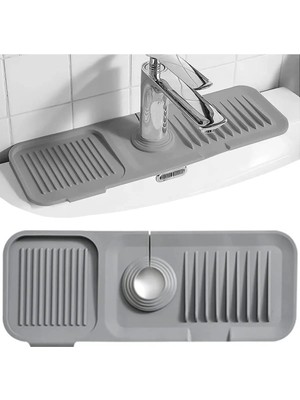 Storemax Elastik Musluk Matı Su Tutucu Düzenleyici Kaydırmaz Taban Organizer Mutfak