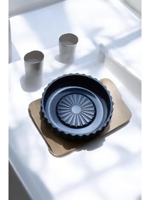 Storemax 3 Parça Sert Plastik Banyo Seti/sıvı Sabunluk, Diş Fırçalık ve Katı Sabunluk-Siyah