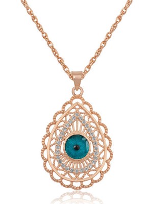 Gumush ​Gümüş Damla Nazar Bayan Kolye