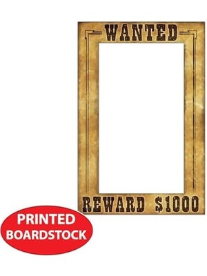 Storemax 2 Parça Batı Aranıyor Booth Özçekim Çerçeveleri Vahşi Batı Kovboy Batı Parti Malzemeleri