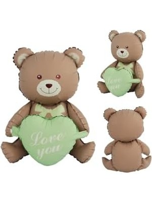 Storemax Retro Oturan Kalpli Ayi Folyo Balon, Yeşil