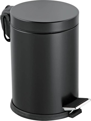 Storemax Eko Serisi 3 Litre Hacimli Paslanmaz Banyo-Mutfak Pedallı Çöp Kovası Siyah