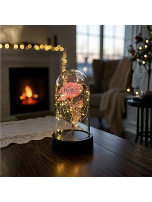 Storemax LED Işıklı Dekoratif Gece Lambası – Şık ve Modern Tasarım, Ev ve Ofis Için Mükemmel Atmosfer Aydınlatması (Pembe)