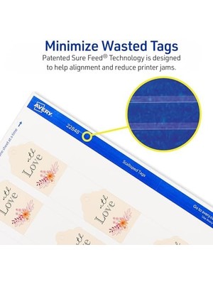 Storemax Printable Etiket ile Tel, Cilalanmış, 2 x 1,25 Inç, 180 Adet (22848) 2" x 1 1/4"