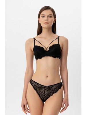 Pierre Cardin Lingerie 4886 Kadın Soft Push Up Dantelli Sütyen Takım