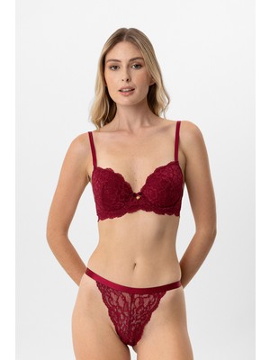 Pierre Cardin Boş Kaplı Sırt Dantel Detaylı Sütyen Takımı