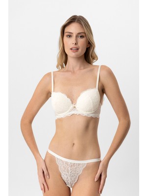 Pierre Cardin Boş Kaplı Sırt Dantel Detaylı Sütyen Takımı