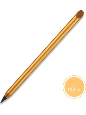 Buldug Silgi Gerektirmeyen Yeniden Yazılabilir Metal Kalem – Hb Sertlik, 15.6 Cm, Siyah/altın/rose/silver