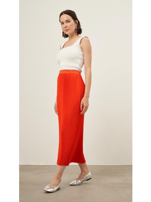 Beys Design 24SS59042 Beys Desıgn Plise Etek
