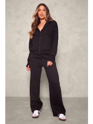 Vladivosto Bol Paça Kadın Yüksek Bel Oversize Baggy Eşofman Altı