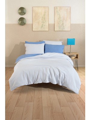 Cottonest Çizgili Nevresim Takımı Tek & Çift Kişilik – Yumuşak Dokulu, Modern Tasarım, Çok Renkli