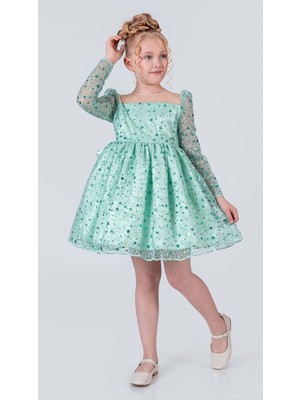 Mnk Baby & Kids Ruche Lipa Kız Çocuk Abiye M00783