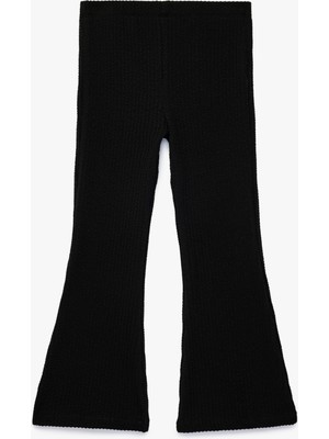 Koton Ribanalı Beli Lastikli Ispanyol Paça Pantolon