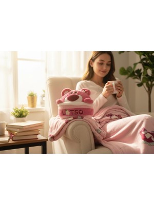 Nivora 35 cm Battaniyeli Peluş Ayıcık Uyku Arkadaşı – 4 Renk Seçeneği