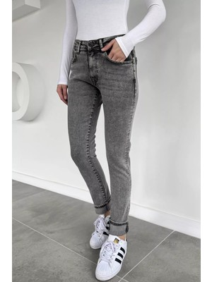 Gülseli Kadın Likralı Jean Kot Pantolon P-00019658