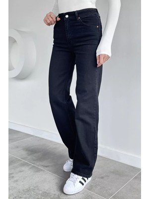Gülseli Kadın Palazzo Yüksek Bel Jean Kot Pantolon P-00019104