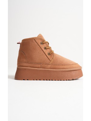 Mevese Anele Kadın Taba Kışlık Içi Kürklü Kalın Taban Bot