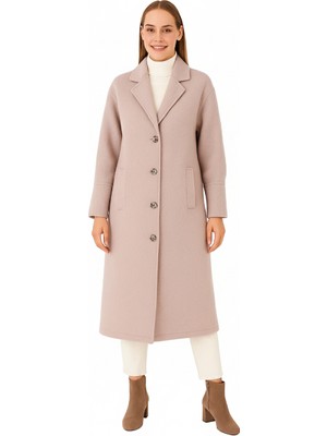 Blu Kalın Manşetli Erkek Yaka Manto