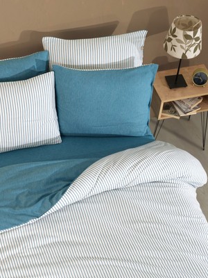 Cottonest Çizgili Nevresim Takımı Tek & Çift Kişilik – Yumuşak Dokulu, Modern Tasarım, Çok Renkli