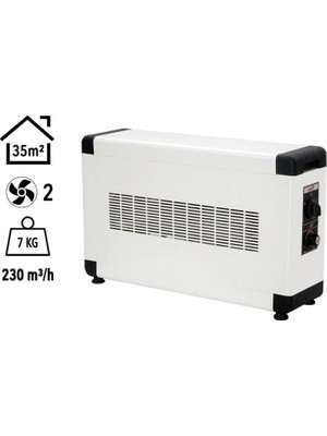 HBB3000K Heatbox Board 3000 Watt Monofaze Elektrikli Fanlı Isıtıcı Krem