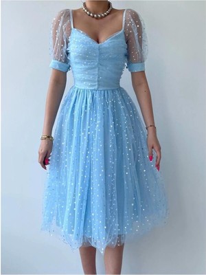 Faylora Mrpurple Helena Tül Elbise